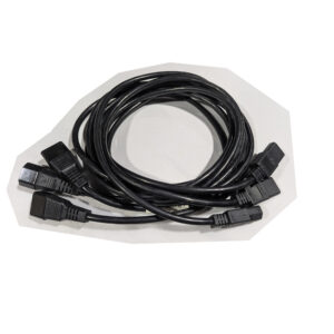 Cisco (QTY 3) 6 Feet IEC C13 to C14 AC Power Cables 10A 250V 17AWG Black 37-0994-02