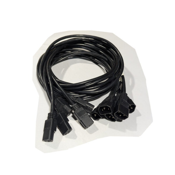Cisco (QTY 5) 6 Feet IEC C13 to C14 AC Power Cables 10A 250V 17AWG Black 37-0994-02 (1) Cisco (QTY 5) 6 Feet IEC C13 to C14 AC Power Cables 10A 250V 17AWG Black 37-0994-02