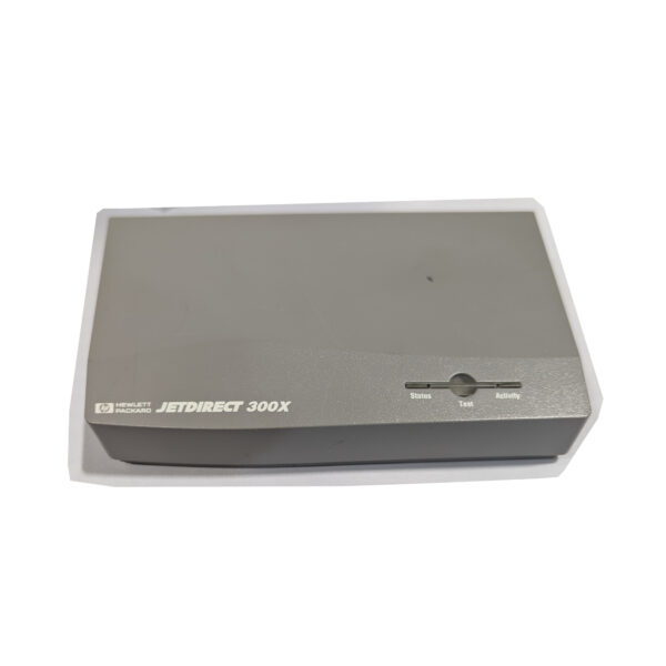 HP Jetdirect 300x Print Server Fast Ethernet to Parallel Port No Power Adapter (Model J3263A / J3263G)