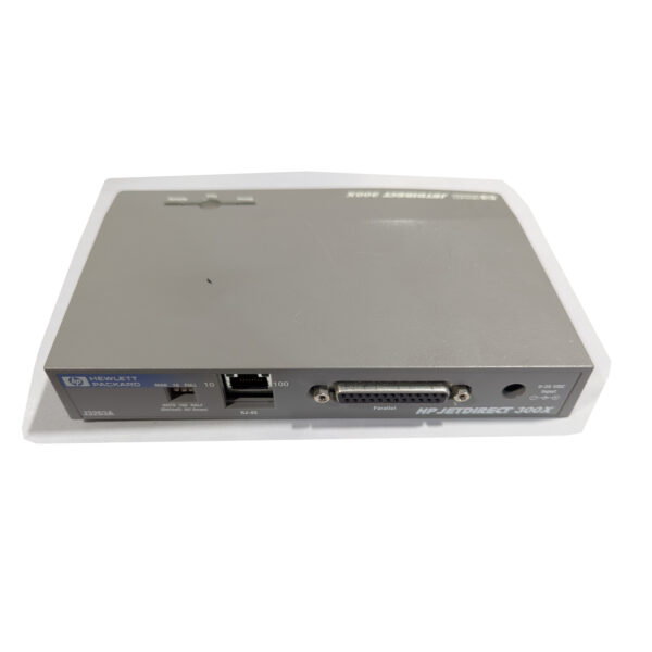 HP Jetdirect 300x Print Server Fast Ethernet to Parallel Port No Power Adapter (Model J3263A / J3263G)