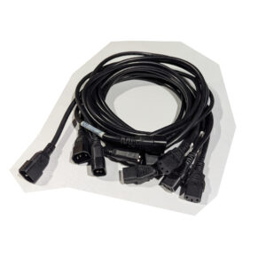 HP (QTY 5) 6 Feet IEC C13 to C14 AC Power Cables 10A 250V 18AWG Black 142263-001