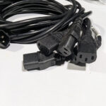 HP (QTY 5) 6 Feet IEC C13 to C14 AC Power Cables 10A 250V 18AWG Black 142263-001 (3) HP (QTY 5) 6 Feet IEC C13 to C14 AC Power Cables 10A 250V 18AWG Black 142263-001