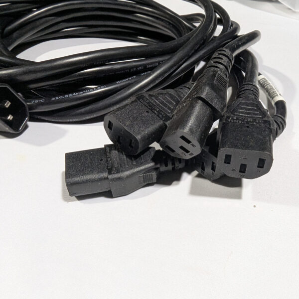 HP (QTY 5) 6 Feet IEC C13 to C14 AC Power Cables 10A 250V 18AWG Black 142263-001 (3) HP (QTY 5) 6 Feet IEC C13 to C14 AC Power Cables 10A 250V 18AWG Black 142263-001