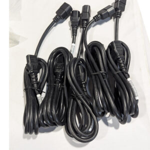 HP (QTY 5) 6.5 Feet IEC C13 to C14 AC Power Cords 10A 250V 17AWG (142263-001)