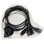 Lian Dung (QTY 4) 3 Feet IEC C13 to C14 AC Power Cable 10A 250V 18AWG 038-003-437