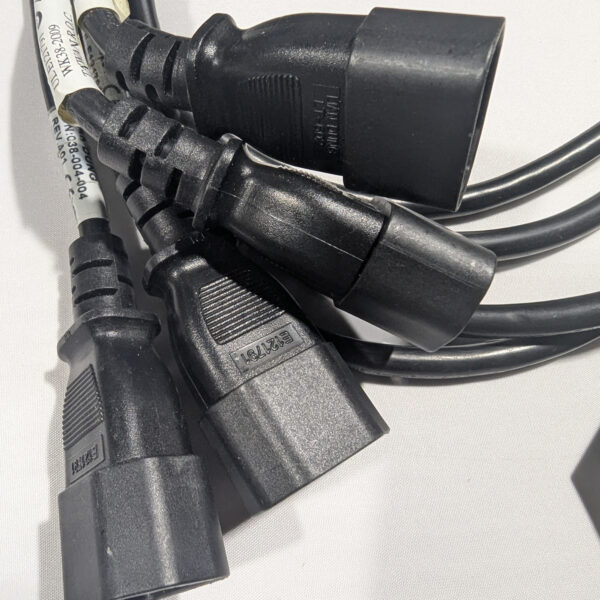 Lian Dung (QTY 4) 3 Feet IEC C13 to C14 AC Power Cable 10A 250V 18AWG 038-003-437