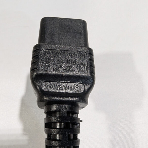 Longwell 4 Feet IEC C19 to C20 AC Power Cord 15A 250V 14 AWG (E55349)