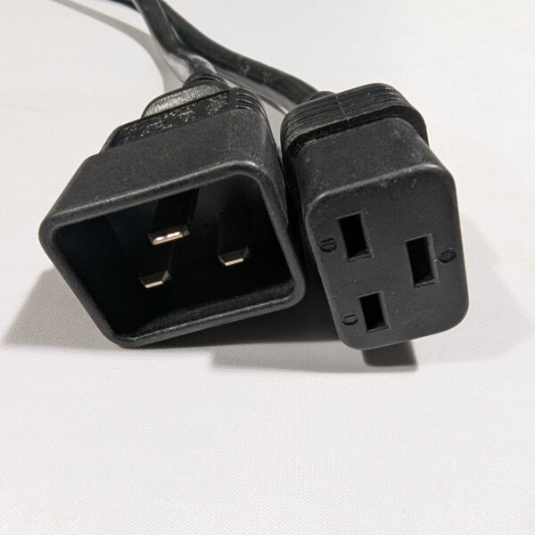 Longwell 4 Feet IEC C19 to C20 AC Power Cord 15A 250V 14 AWG (E55349)