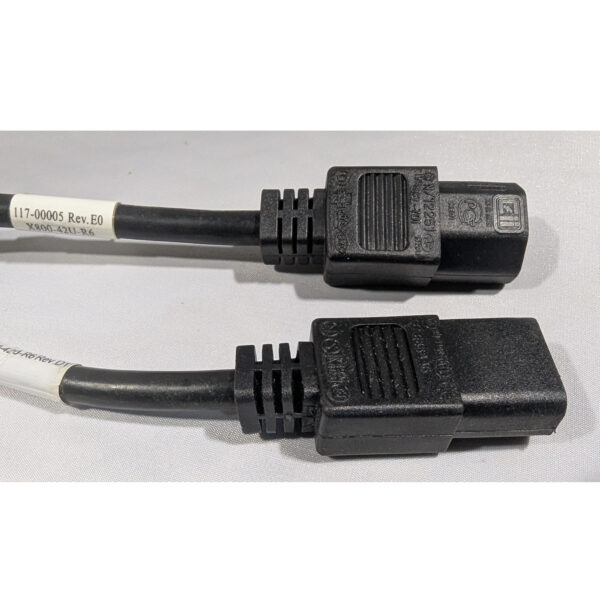 NetApp (QTY 5) AC Extension Power Cords 10A 250V 17 AWG 2.25 Feet IEC C13 to C14 117-00005