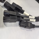 NetApp (QTY 5) AC Extension Power Cords 10A 250V 17 AWG 2.25 Feet IEC C13 to C14 117-00005