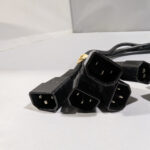 NetApp (QTY 5) AC Extension Power Cords 10A 250V 17 AWG 2.25 Feet IEC C13 to C14 117-00005