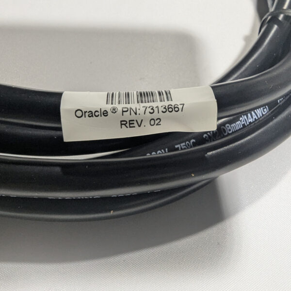 Oracle 3m IEC C13 to 90° C14 AC Power Cord 10A 250V 14AWG (7313667)