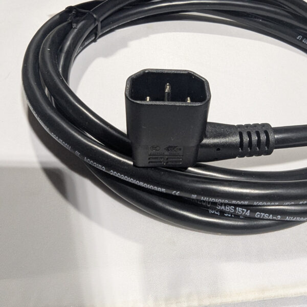 Oracle 3m IEC C13 to 90° C14 AC Power Cord 10A 250V 14AWG (7313667)