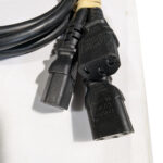 SSEMCO (QTY 3) 3 Ft IEC C13 to C14 Locking AC Power Cords 13A 250V 16AWG Black (171323)