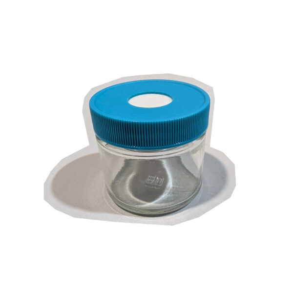 Sci-Spec (Qty 20) 60 mL, Clear Glass Wide Mouth Septum Jars (174702)