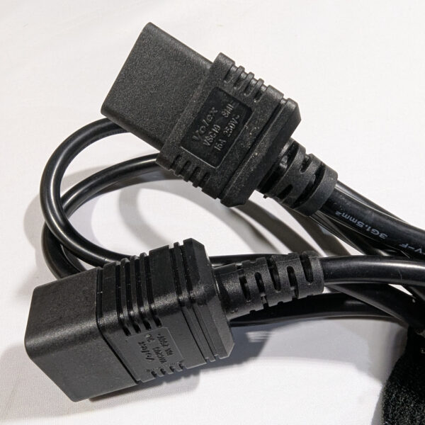 Volex 8 Feet IEC C19 to C20 AC Power Cord 15A 250V 14 AWG (N14586)