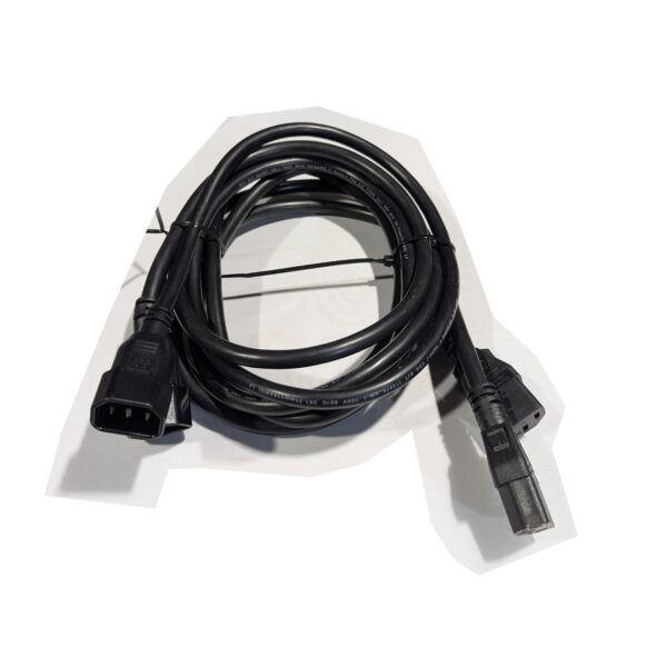 Volex (QTY 2) IEC C13 to C14 6 Feet AC Power Cables 13A 250V 16AWG Black E67601