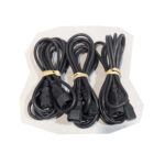 Well Shin (QTY 3) 12 Feet IEC C13 to C14 AC Power Cords 10A 250V 18 AWG (E90165-D)