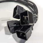 Well Shin (QTY 4) AC Extension Power Cords 20A 250V 12 AWG 3 Feet IEC C19 to C20 E90165-D