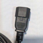Well Shin (QTY 5) E115330 AC Extension Power Cords 10A 250V 18 AWG 3 Feet IEC C13 to C14