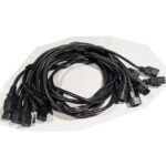 Well Shin (QTY 8) 4 Feet IEC C13 to C14 AC Extension Power Cords 10A 250V 18 AWG (E90165-D)