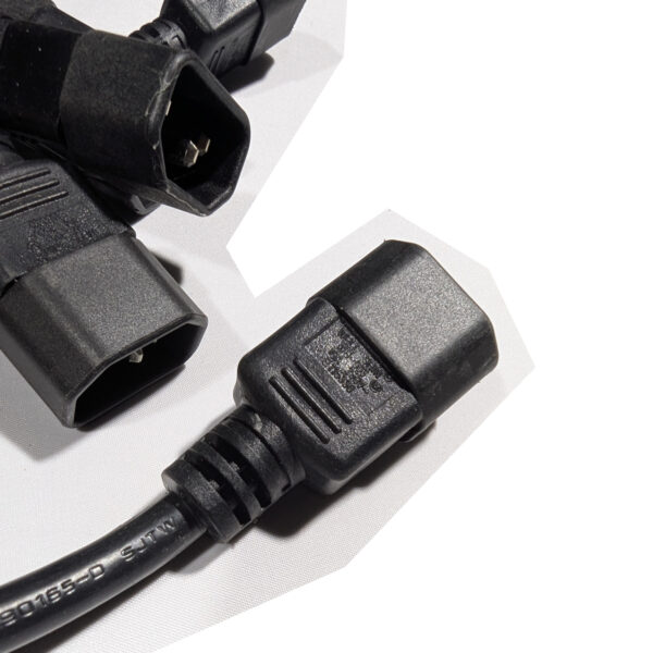 Well Shin (QTY 8) 4 Feet IEC C13 to C14 AC Extension Power Cords 10A 250V 18 AWG (E90165-D)