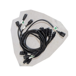 Well Shin (QTY 8) Mixed Length IEC C13 to C14 AC Power Cords 10A 250V 17AWG