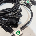 Well Shin (QTY 8) Mixed Length IEC C13 to C14 AC Power Cords 10A 250V 17AWG