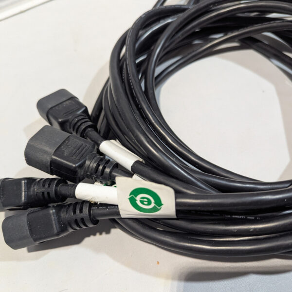 Well Shin (QTY 8) Mixed Length IEC C13 to C14 AC Power Cords 10A 250V 17AWG