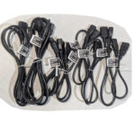 Well Shin (QTY 8) Mixed Length IEC C13 to C14 AC Power Cords 10A 250V 18AWG