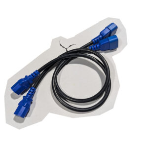Yung Li (Qty 2) 2 Ft IEC C13 to C14 AC Power Cables 10A 250V 18AWG (LL76398)