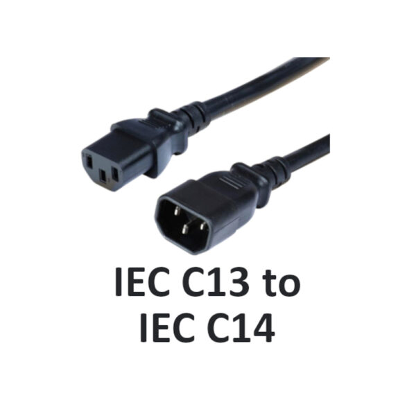 Cisco (QTY 3) 6 Feet IEC C13 to C14 AC Power Cables 10A 250V 17AWG Black 37-0994-02