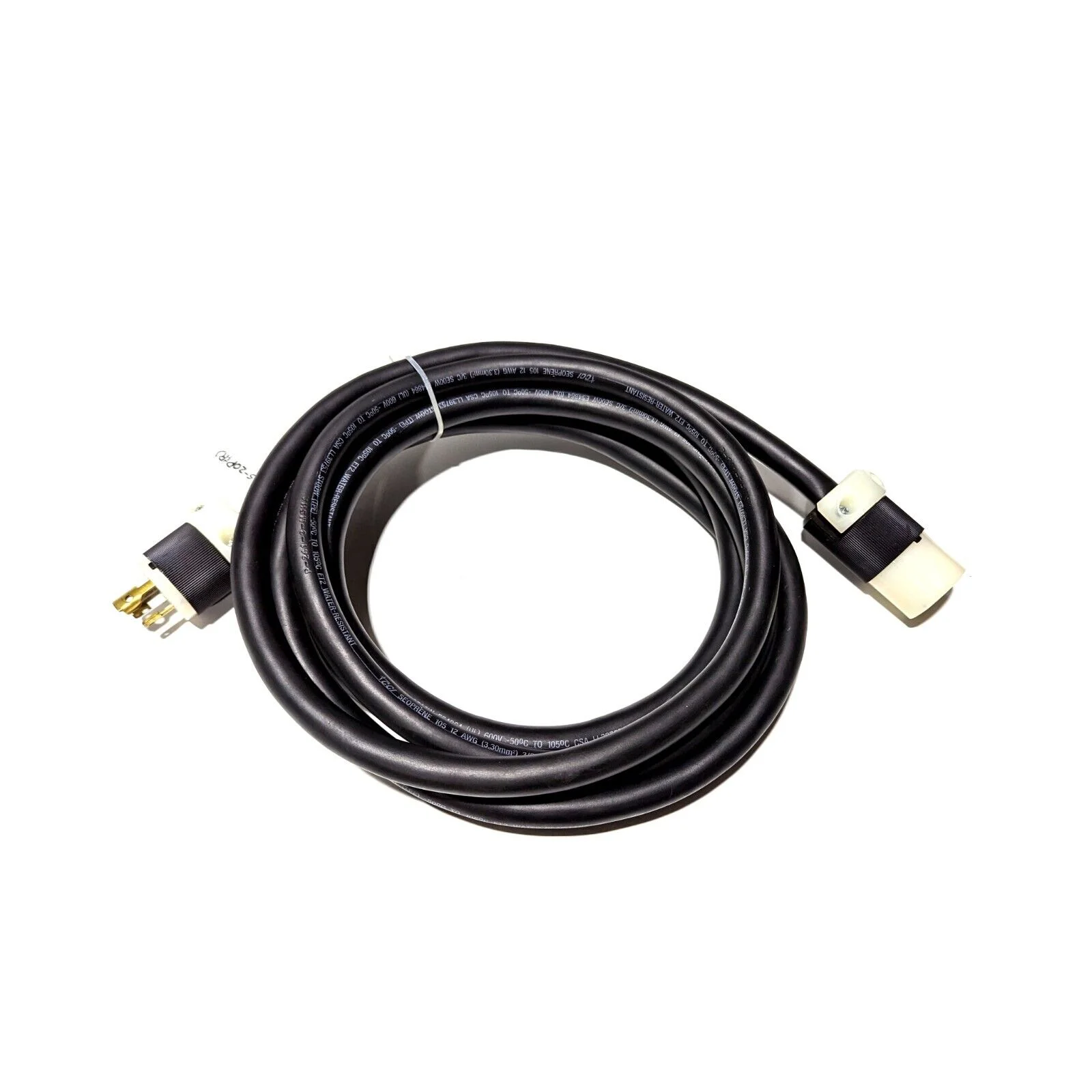 Coleman Cable Seoprene L5-20P to L5-20R Extension Cable LL39753 12