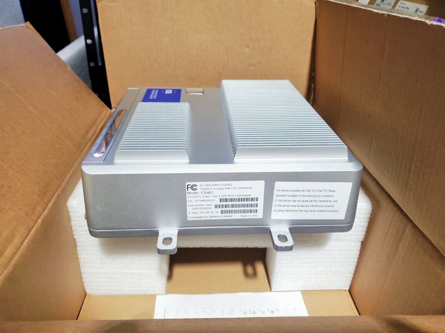 Convergence Systems Limited CS461 4-Port EPC Class 1 Gen 2 UHF RFID ...