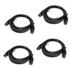 Amphenol 6' USB 3.0 Cable 6 Feet (Lot of 4) USB-A Male to USB-B Male AST RUB3...