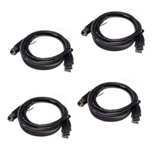 Amphenol 6' USB 3.0 Cable 6 Feet (Lot of 4) USB-A Male to USB-B Male AST RUB3...