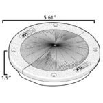 upsite koldlok 4" round floor grommet 40001 cable management Upsite KoldLok 4" Round Floor Grommet 40001 Cable Management