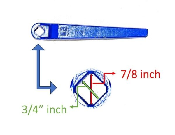 TCI 7/8 Inch Open Shut Valve Wrenches (Lot of 3) - Image 4