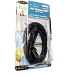 Belkin Pro Series AC Extension Computer Power Cord 6 Ft IEC-C13-C14 M to F