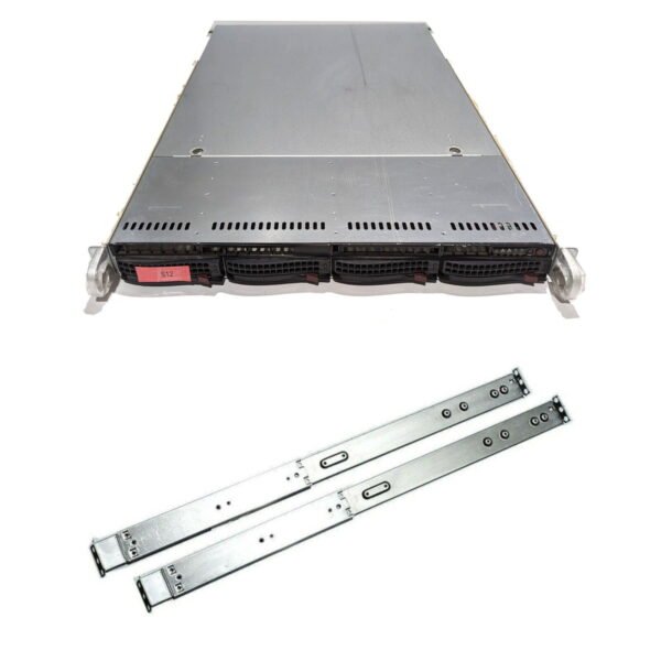 Supermicro CSE-815 X8DTN 1U Server Intel Xeon E5506 @ 2.13GHz 24GB RAM 1TB HDD