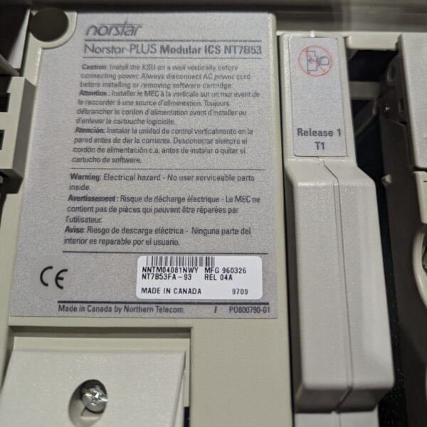 Nortel Norstar-PLUS Modular ICS NT7B53 w/ Power Supply, Caller ID, Software - Image 3