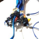 SATA Data Cables for Internal PC HDD (Lot of 36) Mixed Sizes - Right Angle