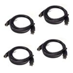 Hotron USB 3.0 Cable 6 Feet (Lot of 4) USB-A Male to USB-B Male 4.8Gbps High-...