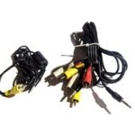 lot of 12 various 3.5mm minijack to rca cables 3' to 6' Lot of 12 Various 3.5mm minijack to RCA Cables 3' to 6'