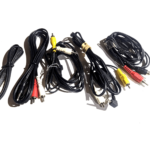 lot of 12 various 3.5mm minijack to rca cables 3' to 6' Lot of 12 Various 3.5mm minijack to RCA Cables 3' to 6'