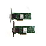 qlogic qle2562 hp 8gb dual port fibre channel pcie hba with hp sfps (qty 2) QLogic QLE2562-HP 8GB Dual Port Fibre Channel PCIe HBA with HP SFPs (QTY 2)
