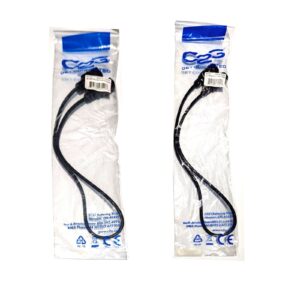 C2G 3 Ft Computer Power Cord Extension Cable (x2) IEC C13 to C14 #03120