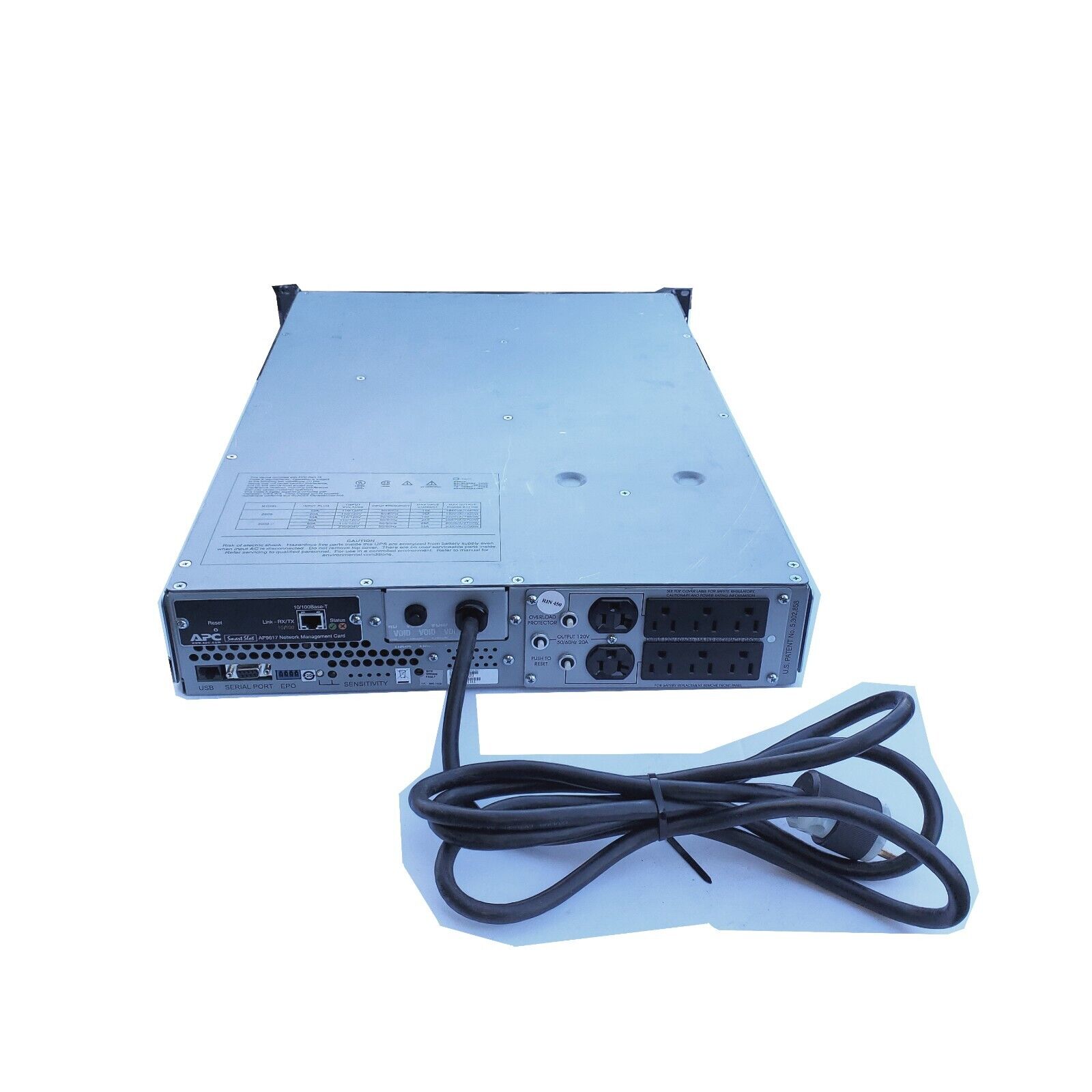 APC Smart-UPS 2200VA 1980W 120V 8-Outlets USB SUA2200RM2U w/ NMC & No Batt.